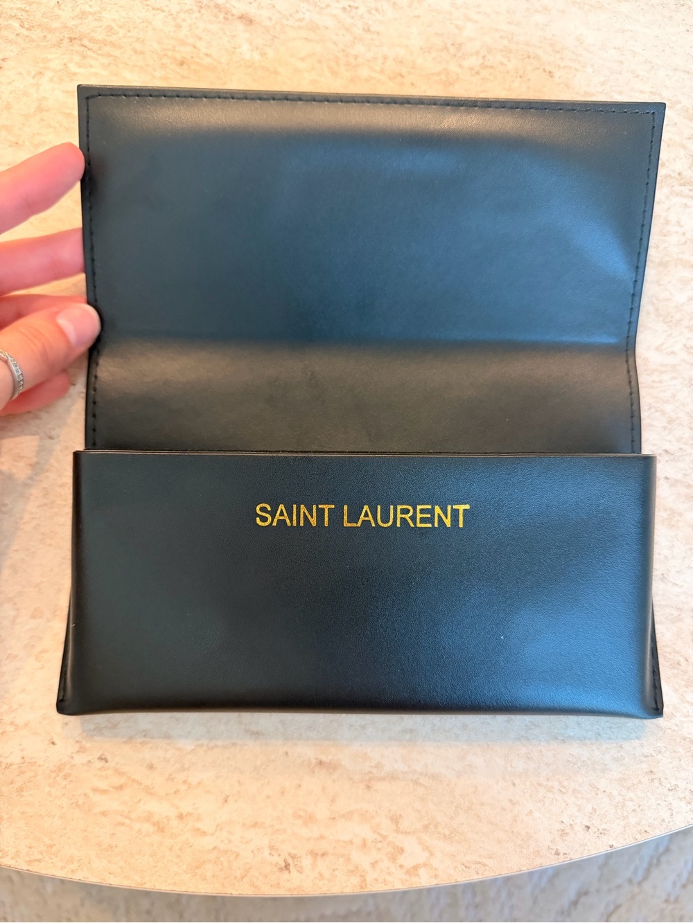 Saint Laurent Black Oval Sunglasses - Picture 11 of 11